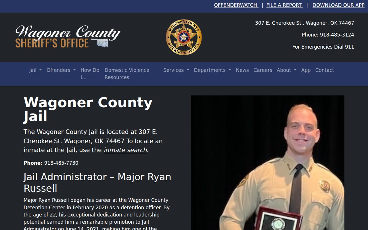 Wagoner County arrest warrant jail and custody source