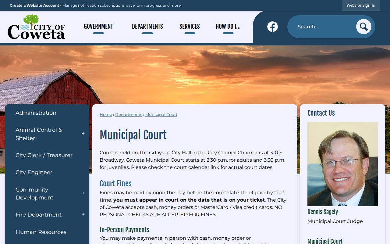 Wagoner County municipal warrant city court source