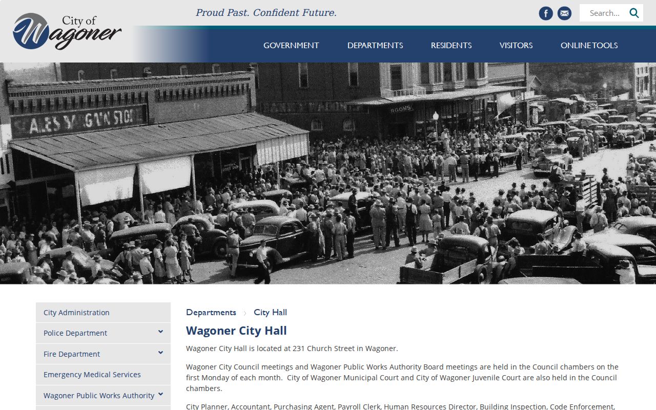 Wagoner County Wagoner city warrant search City Hall and council chambers source